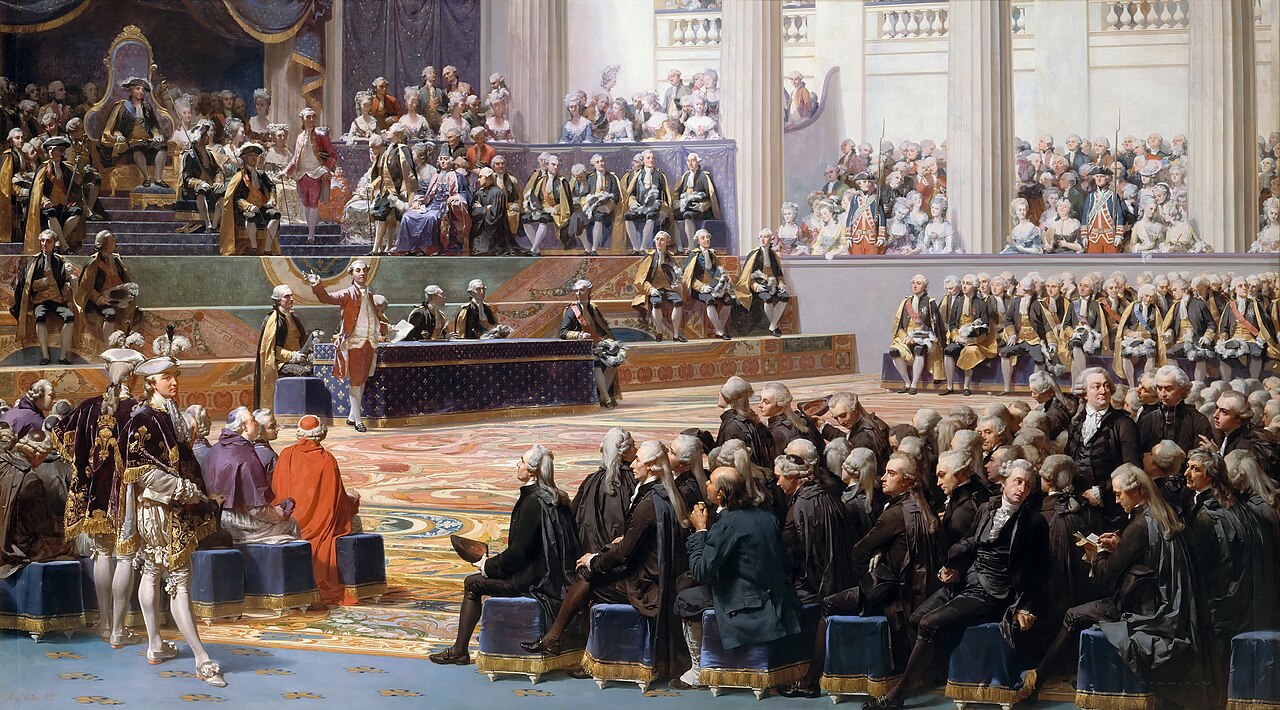 1789年にヴェルサイユで開かれた三部会の開会式を描いた絵画